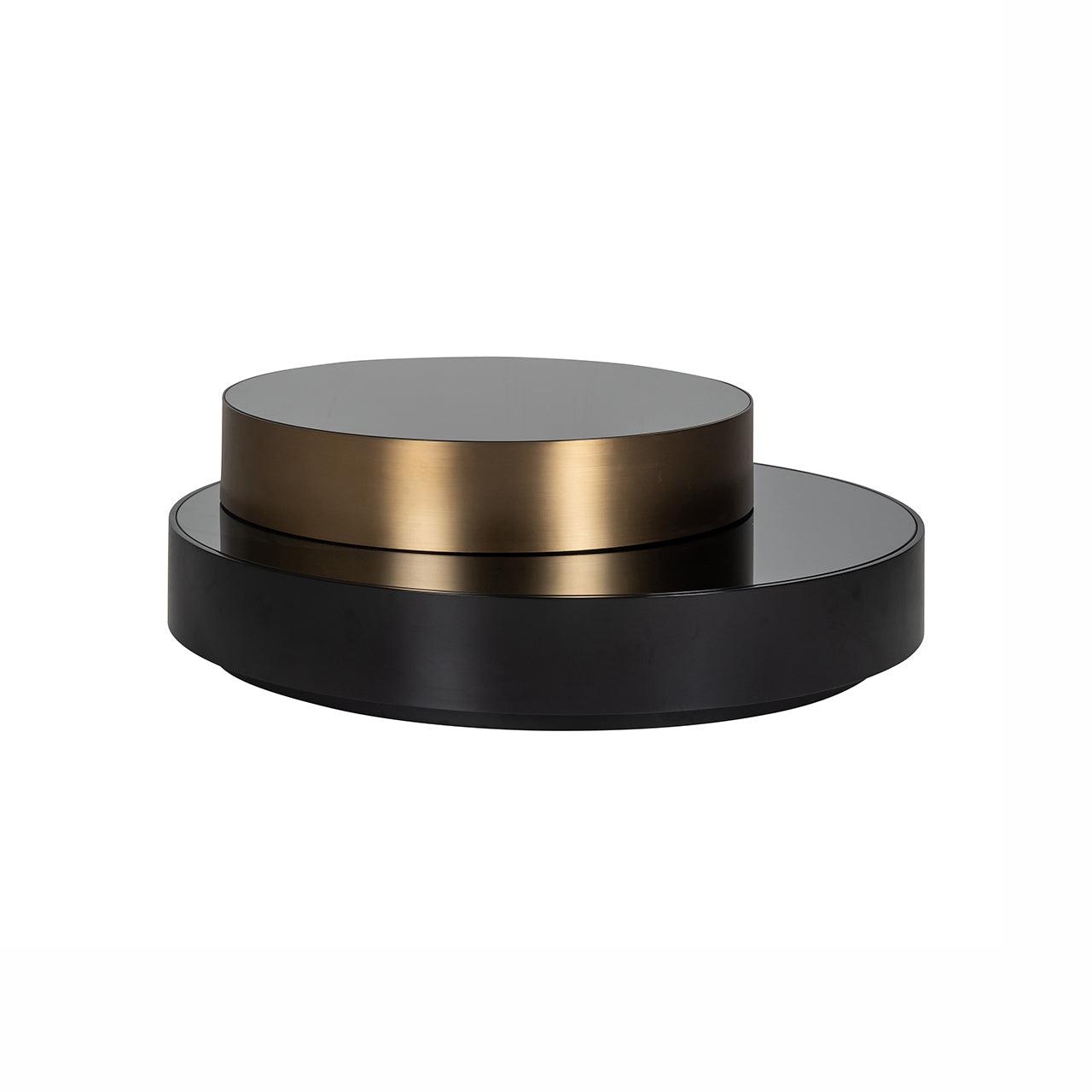 Alexander Jones verspiegelter Couchtisch Slice | drehbar
