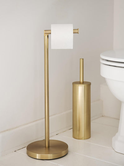 Andrea House Toilettenbürste mit Edelstahl-Behälter