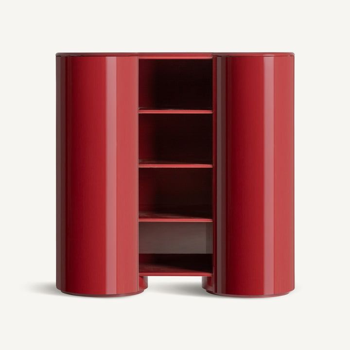 Vical Hochglanz-Schrank Capitello | Rot