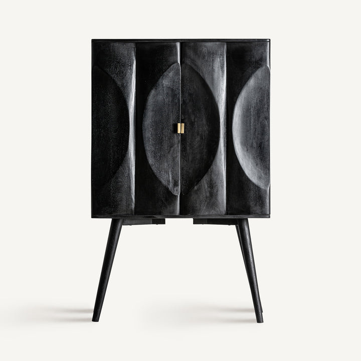 Vical Armoire Labar en bois de manguier | Noir