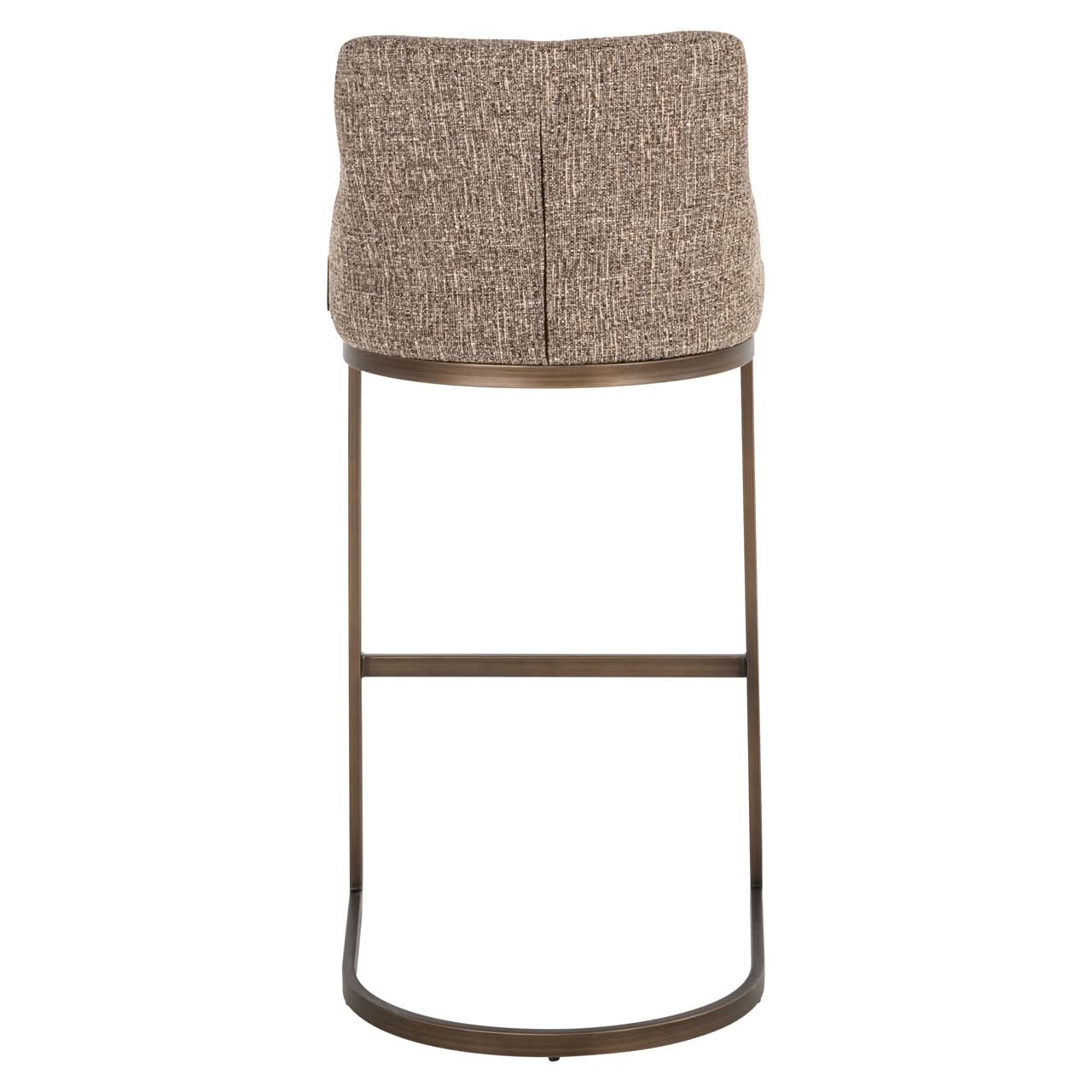 Richmond Interiors 2er Set Tweed-Barhocker Bolton | Braun-Beige