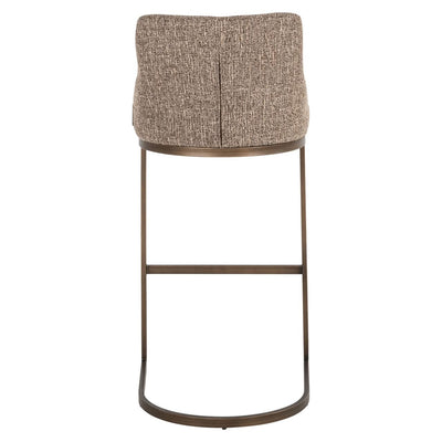 Richmond Interiors 2er Set Tweed-Barhocker Bolton | Braun-Beige
