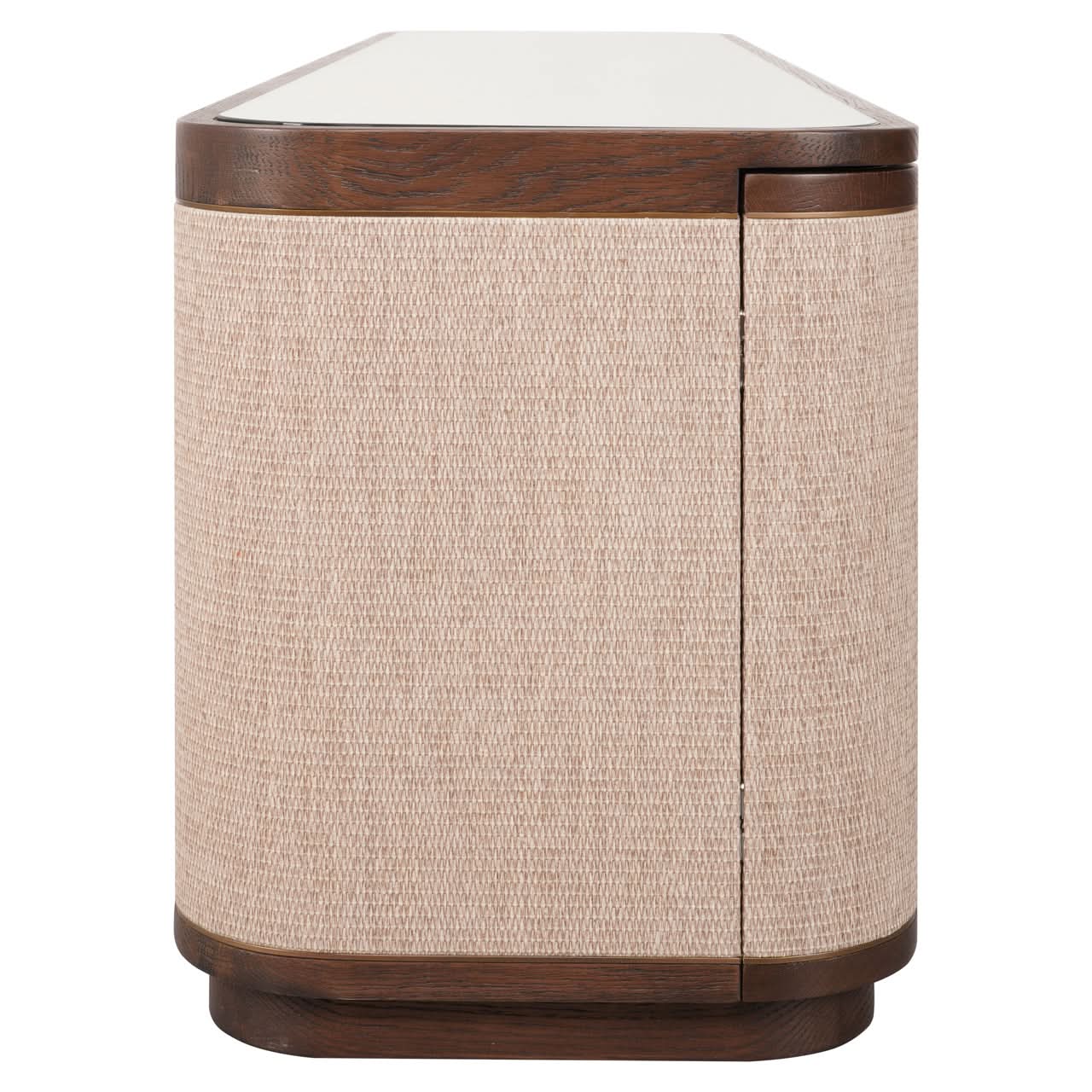 Richmond Interiors TV-Lowboard Willox mit Leinen | 4-türig