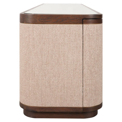 Richmond Interiors TV-Lowboard Willox mit Leinen | 4-türig