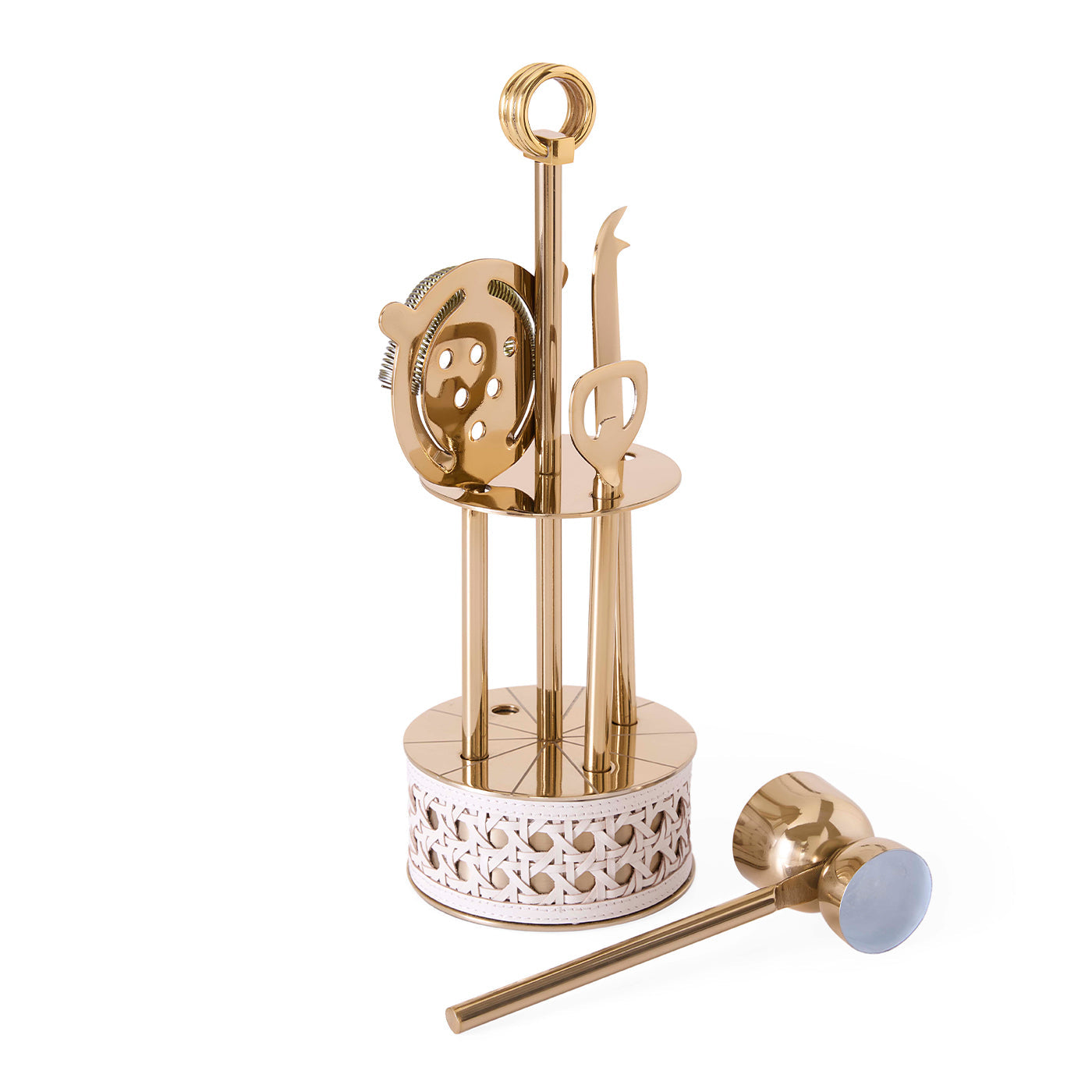 Jonathan Adler Barware & Cocktail-Set Basketweave
