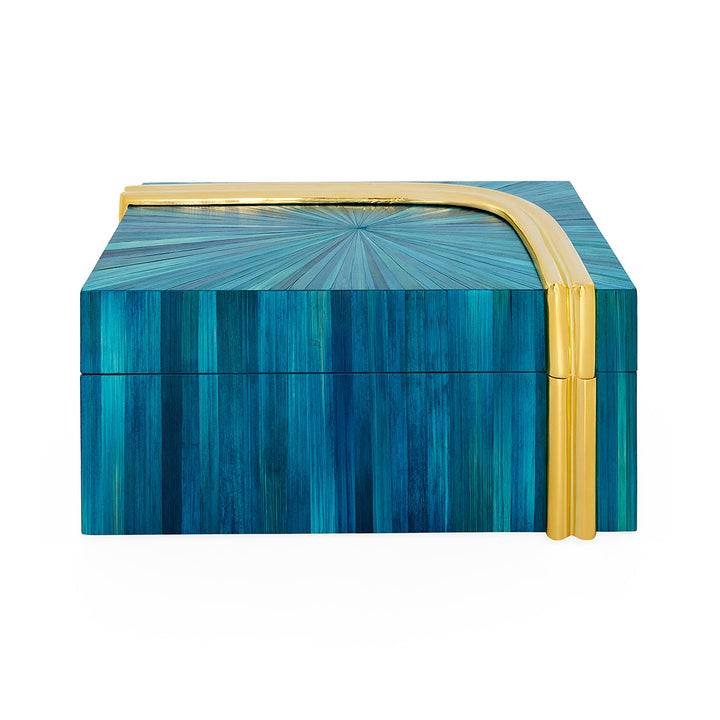 Jonathan Adler Aufbewahrungsbox Bijoux mit Deckel Turquoise | Large