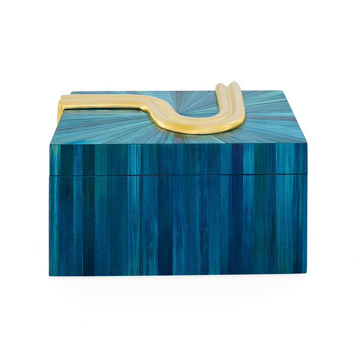 Jonathan Adler Aufbewahrungsbox Bijoux mit Deckel Turquoise | Small