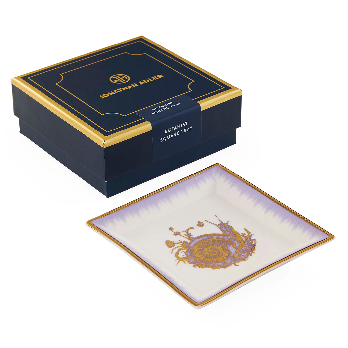 Jonathan Adler Ablageschale Botanist Snail Square Tray