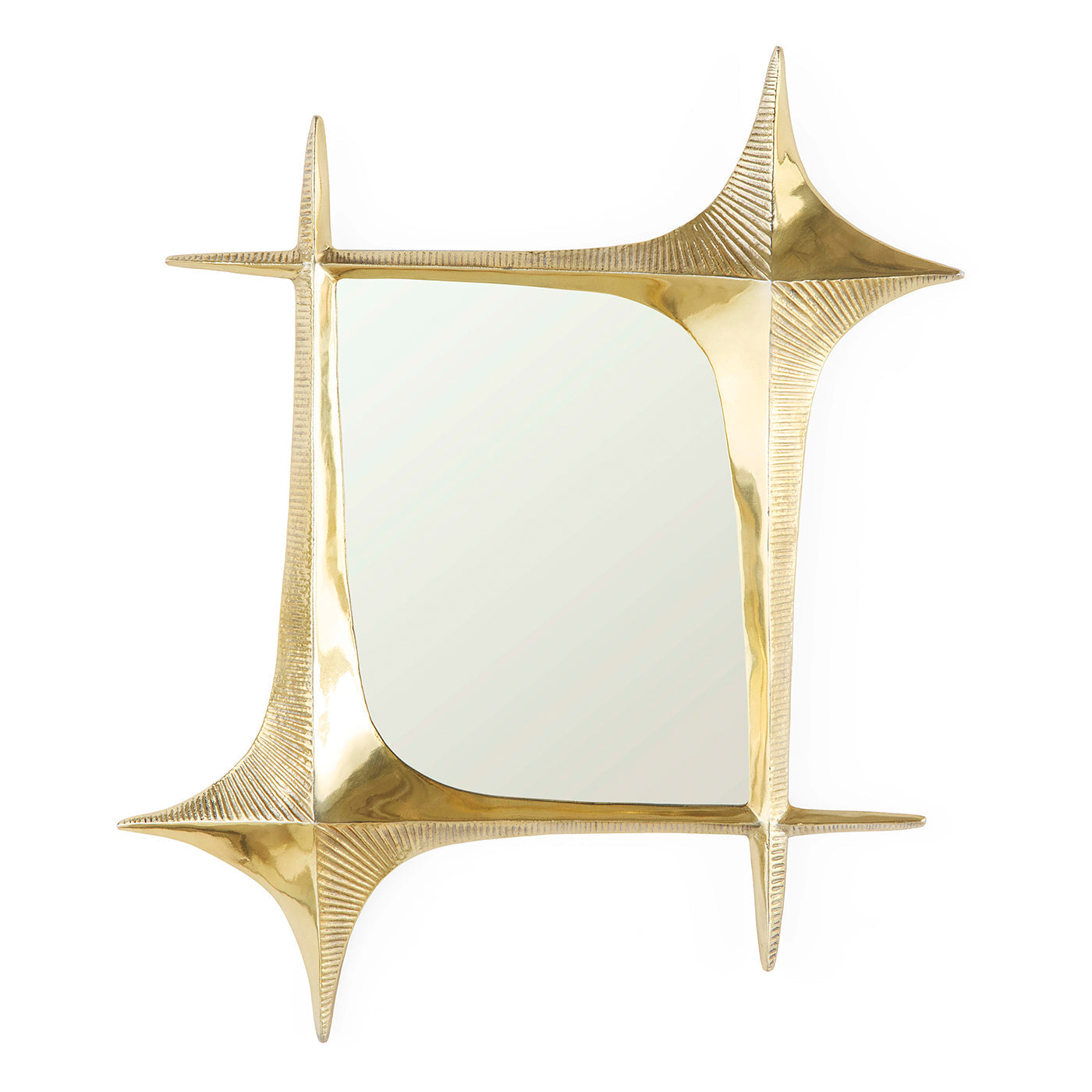 Jonathan Adler Rechteckiger Wandspiegel Brasilia | Gold