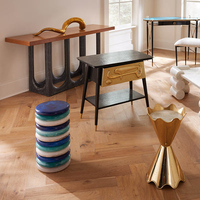 Jonathan Adler Beistelltisch Brass Ripple