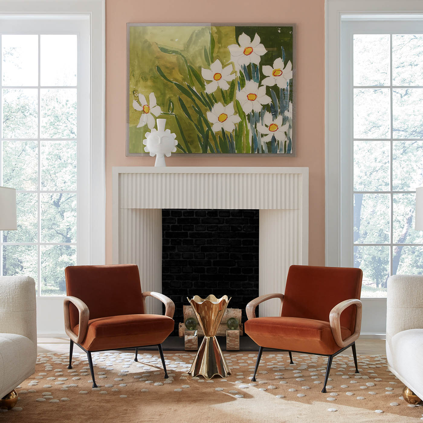 Jonathan Adler Beistelltisch Brass Ripple