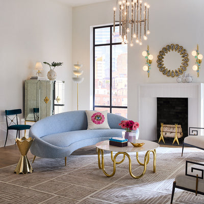 Jonathan Adler Beistelltisch Brass Ripple