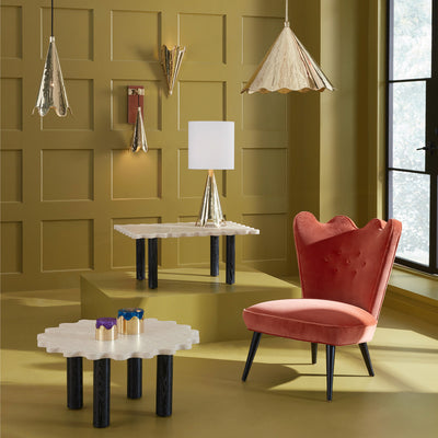 Jonathan Adler Sessel & Slipper Chair Ripple | Verona Tangerine