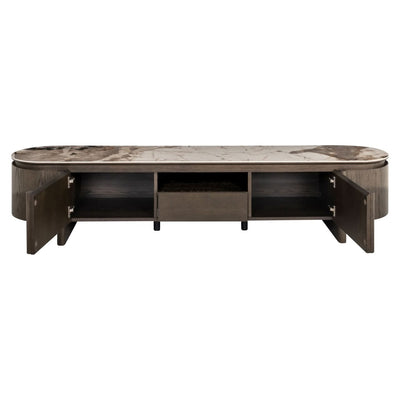 Richmond Interiors ovales TV-Lowboard Langford | Braun