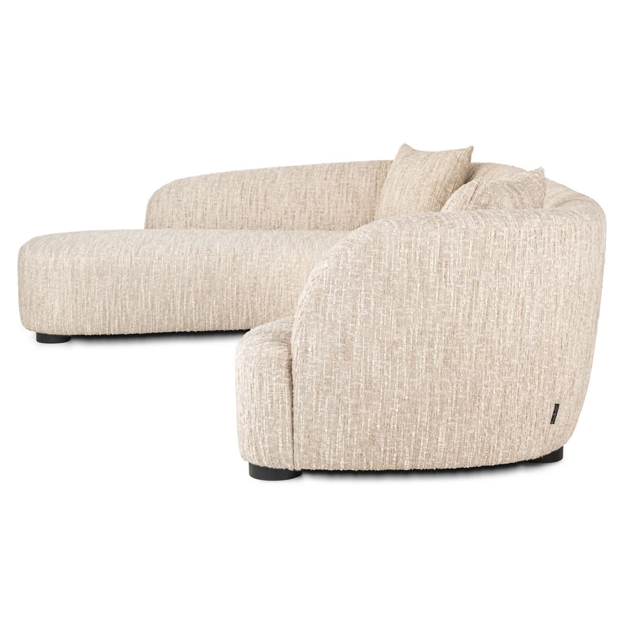 Richmond Interiors geschwungenes Ecksofa Pandora mit Lounge Links | Beige