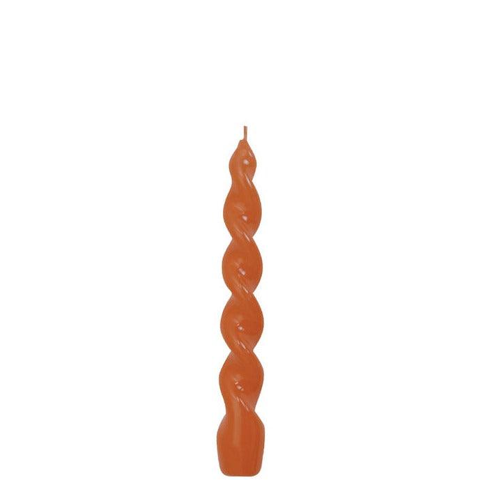 Ceralacca Gedrehte Kerze Orange | 20 cm Codeso Living