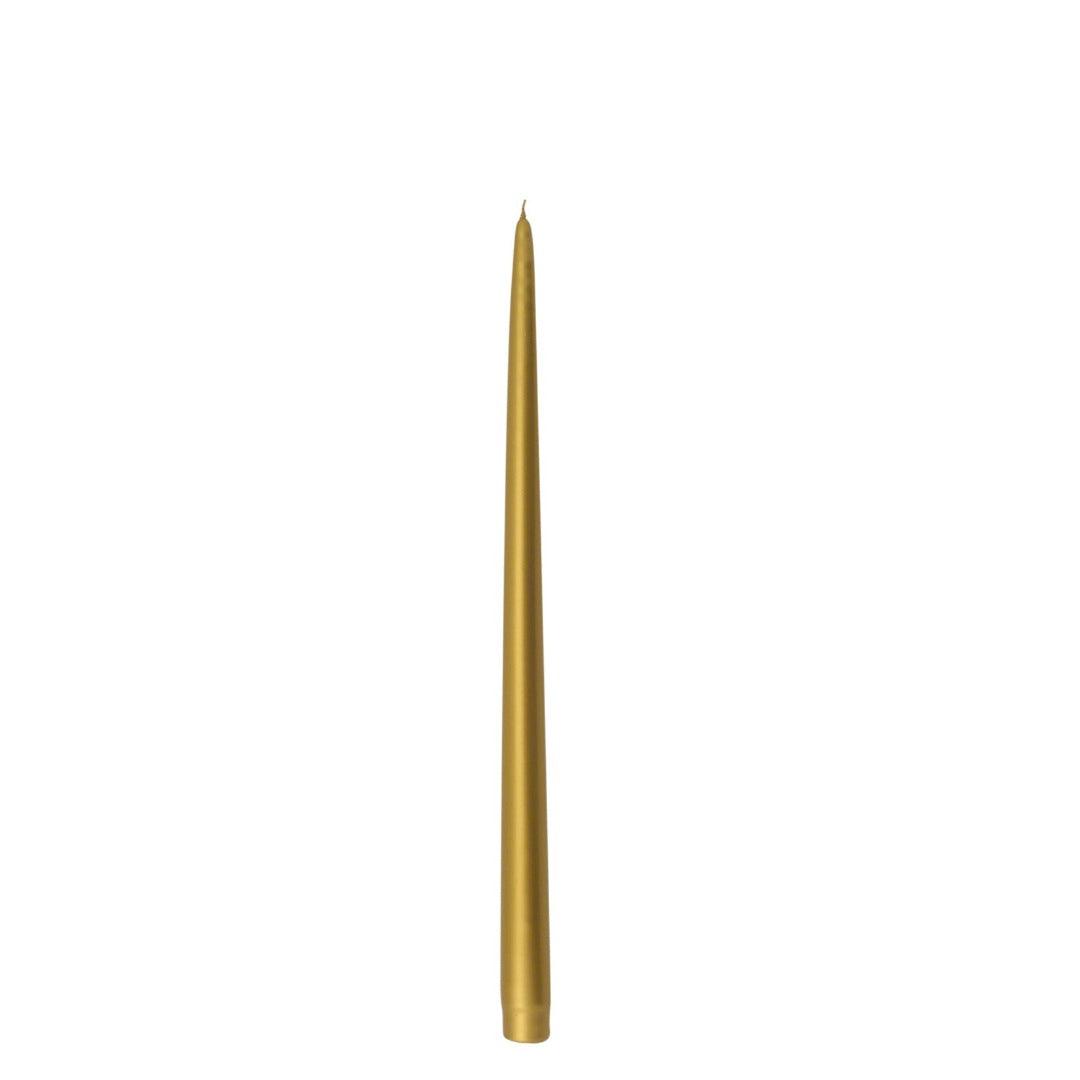 Ceralacca Glänzende Stabkerze Metallic Gold | 30 cm Codeso Living