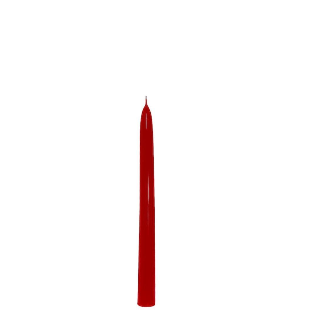 Ceralacca Glänzende Stabkerze Rot | 25 cm Codeso Living