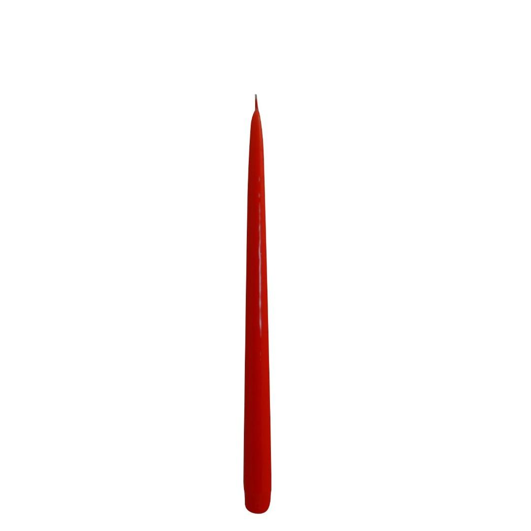 Ceralacca Glänzende Stabkerze Rot | 30 cm Codeso Living