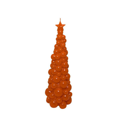 Ceralacca Weihnachtsbaum Kerze in Orange | Höhe 30 cm Codeso Living
