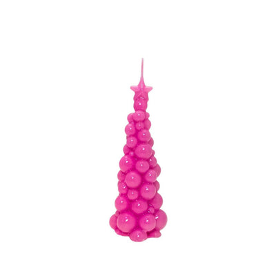Ceralacca Weihnachtsbaum Kerze in Pink | Höhe 21 cm Codeso Living
