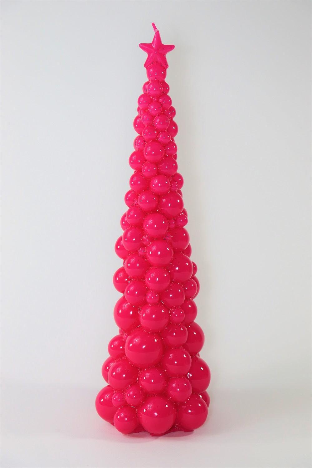 Ceralacca Weihnachtsbaum Kerze in Pink | Höhe 47 cm Codeso Living