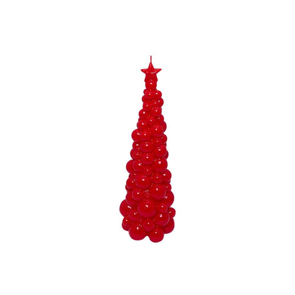 Ceralacca Weihnachtsbaum Kerze in Rot | Höhe 30 cm Codeso Living