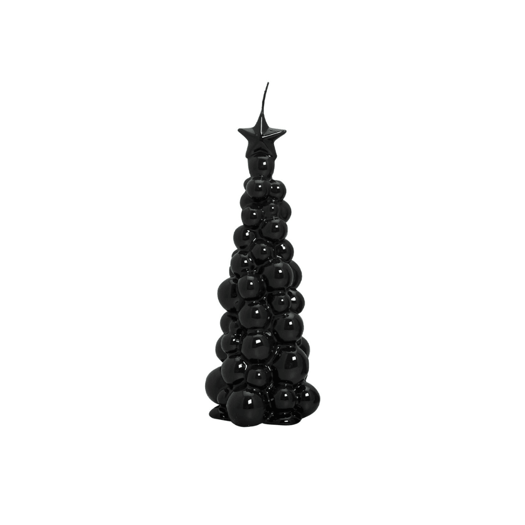 Ceralacca Weihnachtsbaum Kerze in Schwarz | Höhe 21 cm Codeso Living