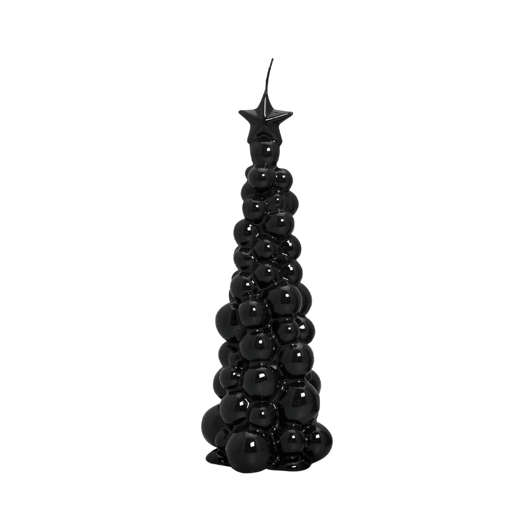 Ceralacca Weihnachtsbaum Kerze in Schwarz | Höhe 30 cm Codeso Living