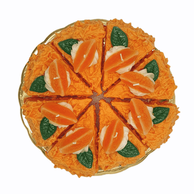 Cereria - 8-teilige Kerze in Form eines Orangenkuchens | Ø 30 cm - Codeso Living