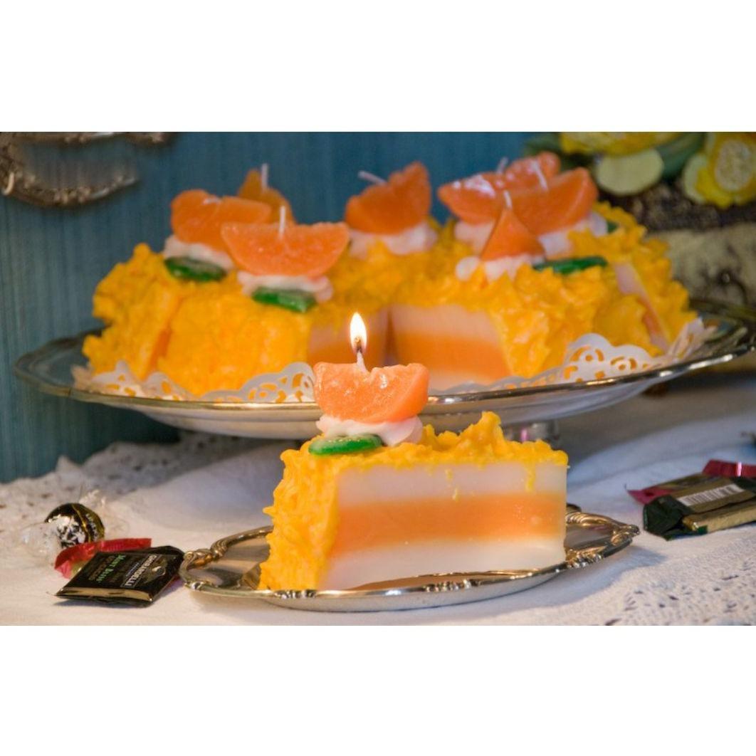 Cereria 8-teilige Kerze in Form eines Orangenkuchens | Ø 30 cm Codeso Living