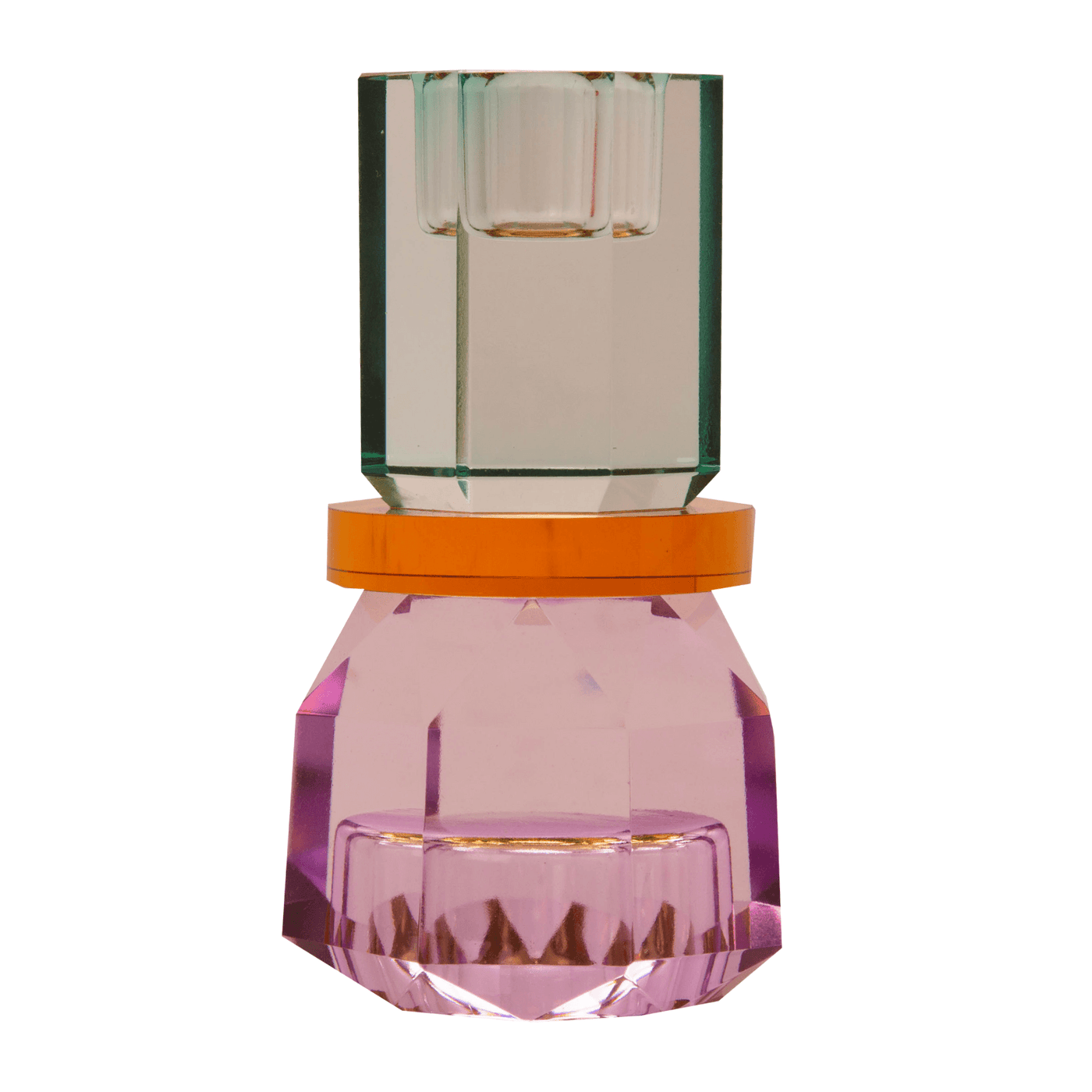 C´est Bon C´est Bon Kristall Kerzenständer & Teelichthalter 2-in-1 | Minze, Amber & Violett Codeso Living