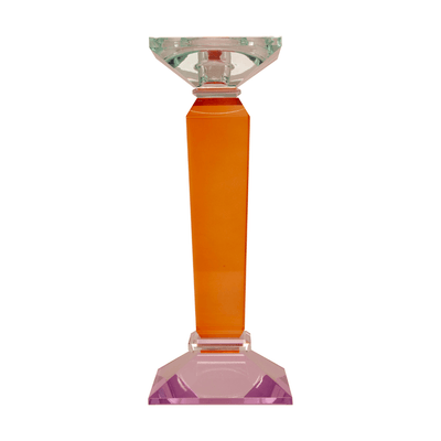 C´est Bon C´est Bon Kristall Kerzenständer Violett, Amber & Türkis | H 24 cm Codeso Living