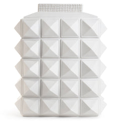 Jonathan Adler Porzellan Vase Charade Studded | Mattweiß