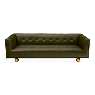 Jonathan Adler Ledersofa Claridge | Olive