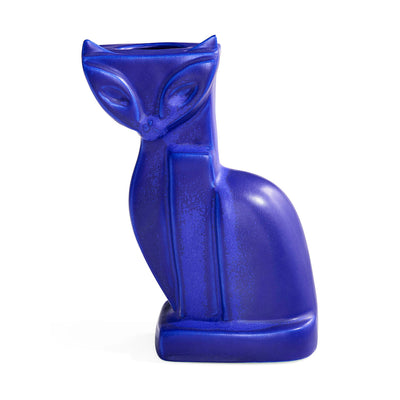 Jonathan Adler Vase Cobalt Cat