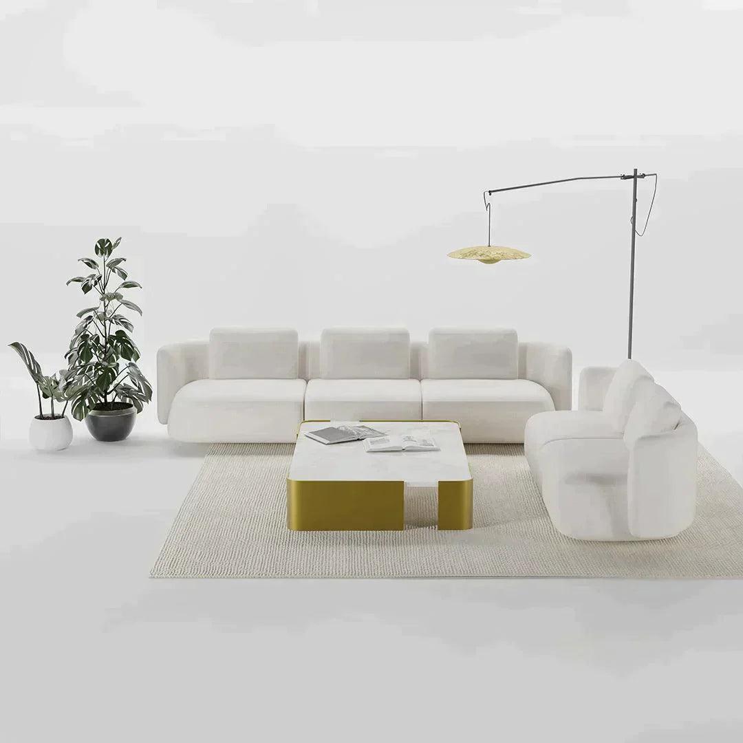 Codeso Living Modulares Sofa Sofia (4-Sitzer) in Stoff Bouclé Piumino Codeso Living