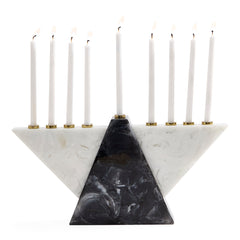 Jonathan Adler Menorah Kerzenständer Como | Schwarz & Weiß