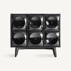 Vical Chest Of Drawers Rauly Made Of Mango Wood | Black