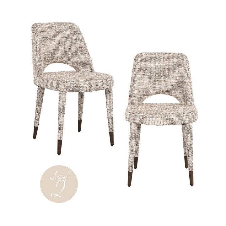 Richmond Interiors 2er Set Esszimmerstuhl Cecilia | nature