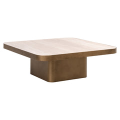 Richmond Interiors Table Basse Carré 2-en-1 Claridge | 90x90 cm