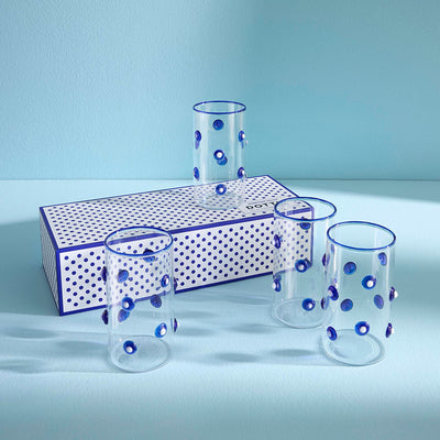 Jonathan Adler 4er Set Trinkgläser Dottie Highball