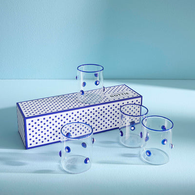 Jonathan Adler 4er Set Trinkgläser Dottie Rocks