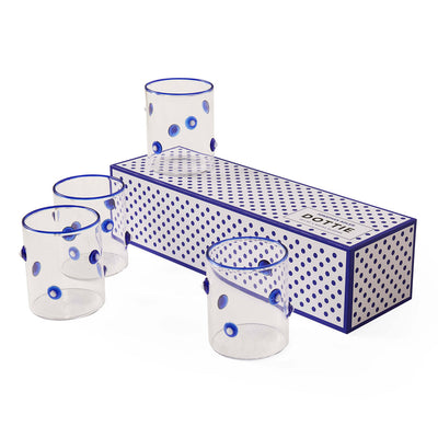 Jonathan Adler 4er Set Trinkgläser Dottie Rocks