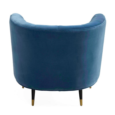 Jonathan Adler Samt Lounge-Sessel Draper Club Chair | Varese Mariner