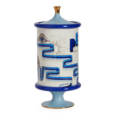 druggist peyote canister porcelain blue accents gold - view 4