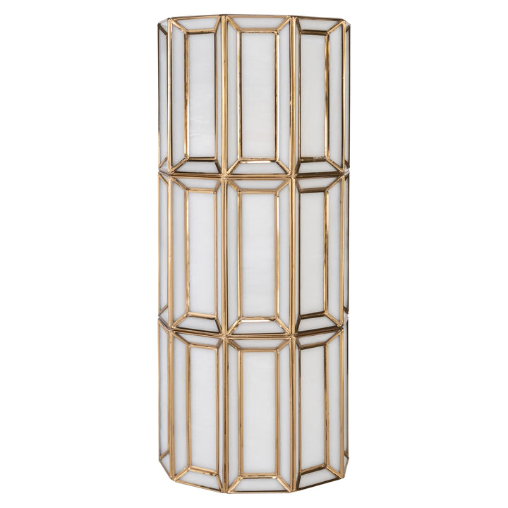 Richmond Interiors Wandlampe Opal | Antik Messing