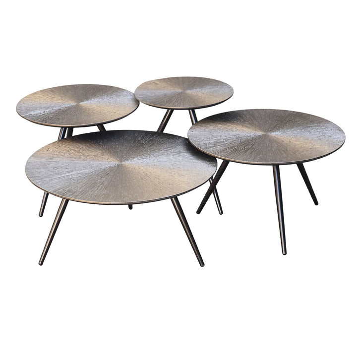 Richmond Interiors 4er Set Couchtisch Quadra | Bronze