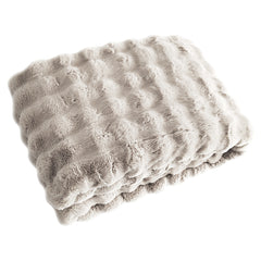 Richmond Interiors Faux Fur Blanket Cosy Fluff Cream | 150x200 cm