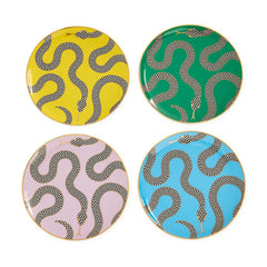 Jonathan Adler Canapé Dessert Plate Set Eden | 4-Piece